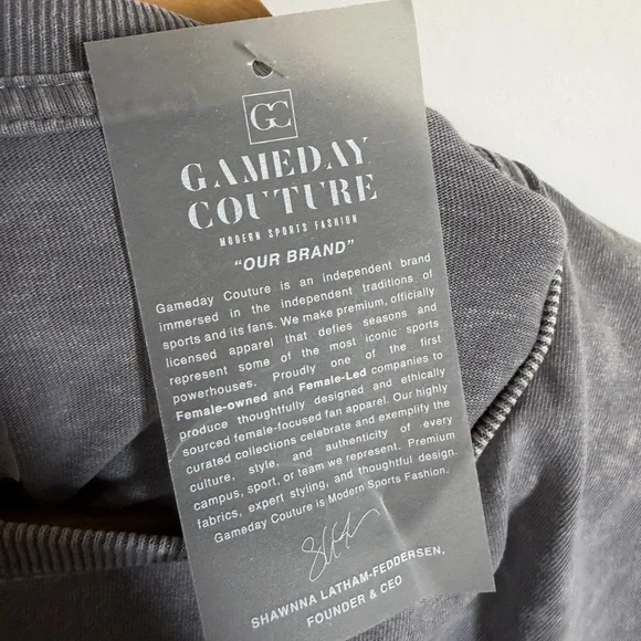 NWT Gameday Couture Gray USC Trojans Playing Around Faded Long Sleeve T-Shirt - Picture 6 of 7